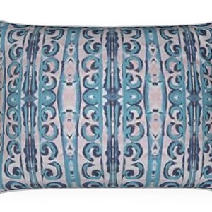 Plush Velvet Luxe Designer Lumbar Pillow with Insert and White Piping