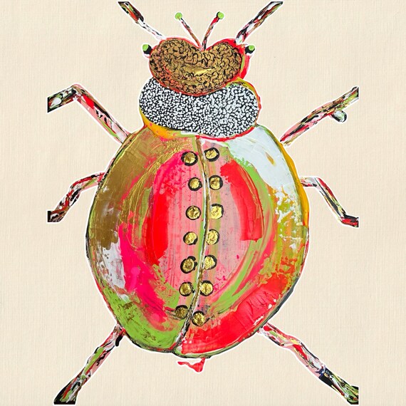 Set of (5) 8x8 Fine Art Beetle Gallery Wall Application Prints