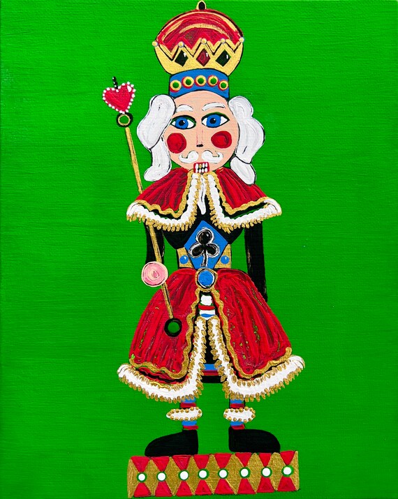 Trio of 8x10 Fine Art Canvas Paper Traditional Nutcracker Gicleè Prints