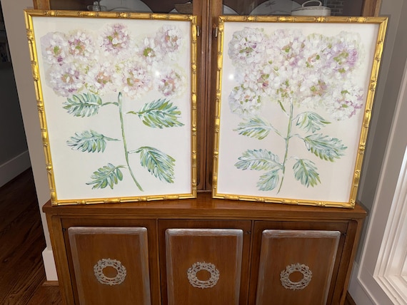 Lavender Hydrangea Canvas Prints: Signed Giclee Fine Art - Unframed