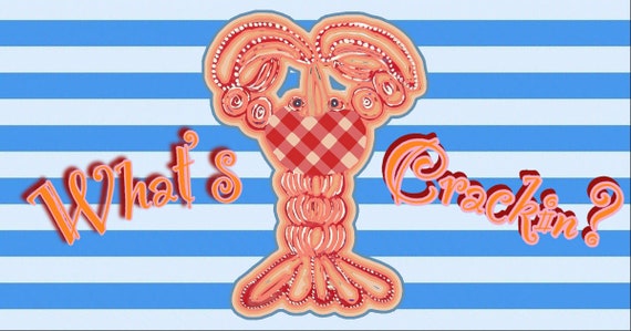 Lobster Striped EXTRA LARGE 24x48 Outdoor Mat