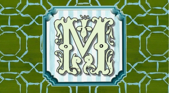 Chinois Lattice Personalized EXTRA LARGE 24x48 Outdoor Mat