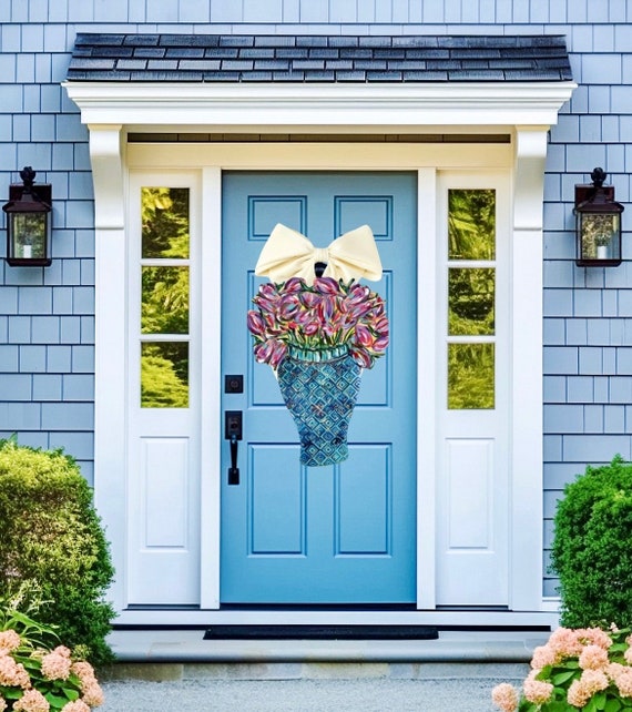 LARGE Door Hanger Florals in Vase