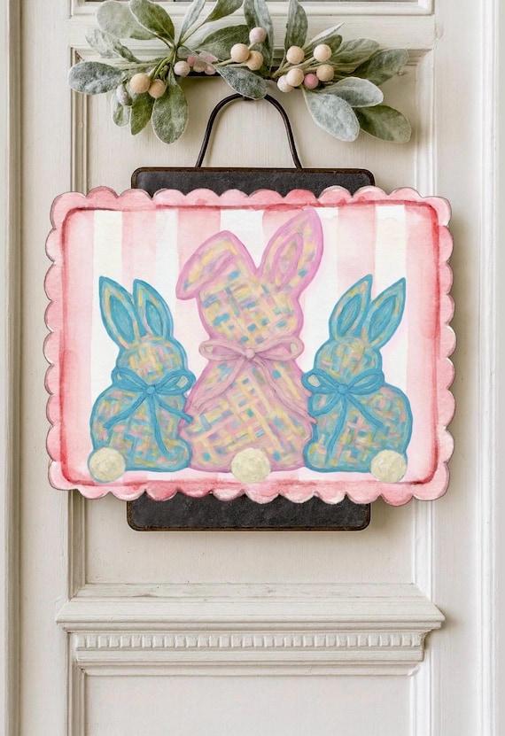 LARGE Door Hanger Bunny