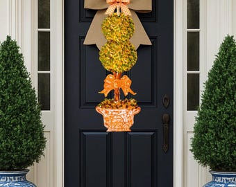 LARGE ‘Golden Hour Topiary’ Door Hanger (does NOT come with bow)