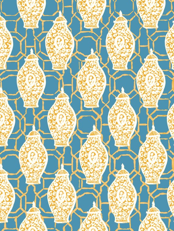 Chinoiserie Ginger Jar Downloadable ClipArt File...Downloadable File