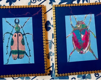 Set of Four Fine Art Beetle Prints