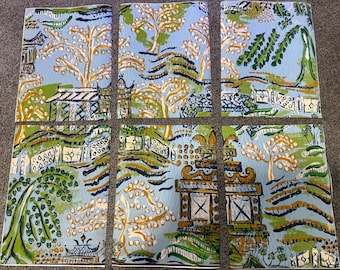 Set of (6) Fine Art Canvas Paper Chinois Thi Prints (these come as prints only; unframed)