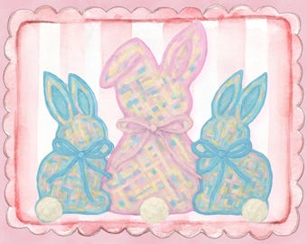 SomeBunny Child Birthday Watercolor Invitation (Editable File for Instant Download)