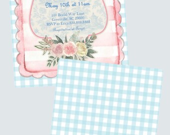 Shower/Bridal Luncheon or Birthday Invitation (Editable File for Instant Download)