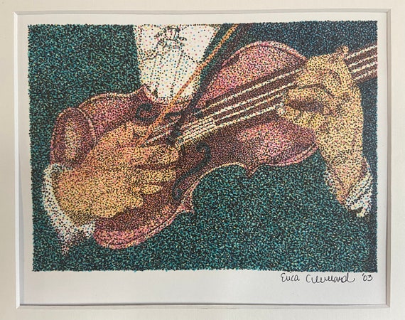 Reproduction Violin Artwork Fine Art Print (comes unframed; print only)