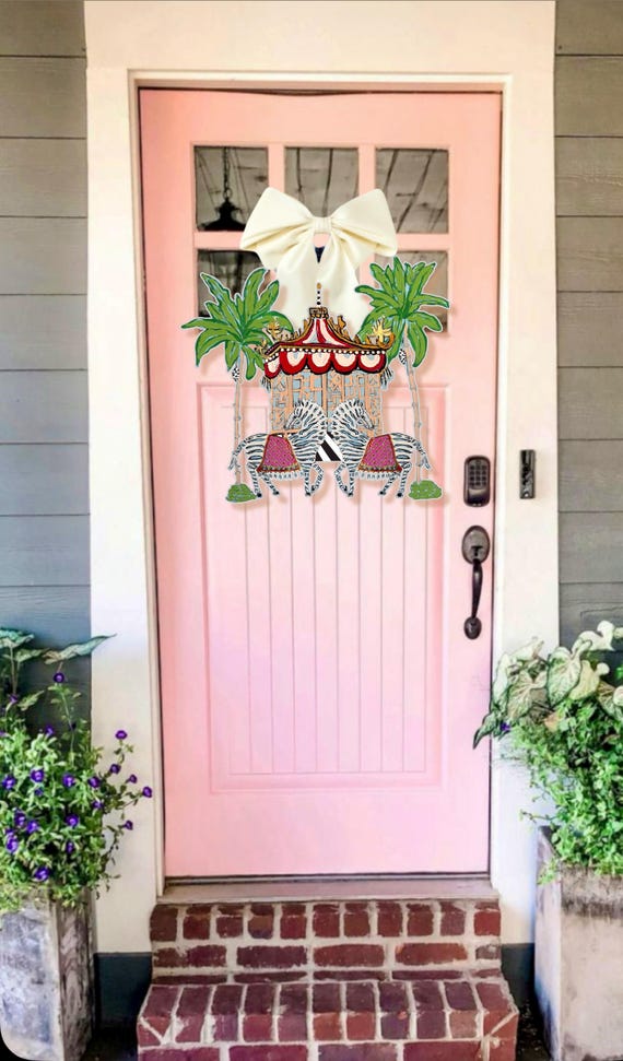 LARGE Chinois Tropical Palm Trees and Z’s Door Hanger