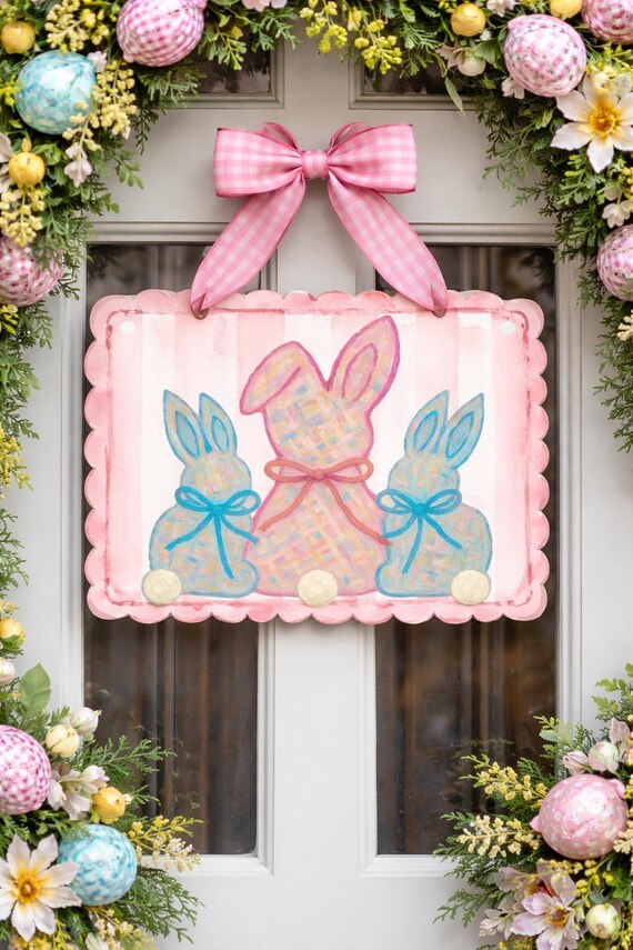 LARGE Door Hanger Bunny