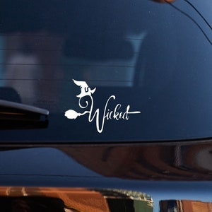 Wicked Witch Halloween Vinyl Decal - Car, Window, Laptop