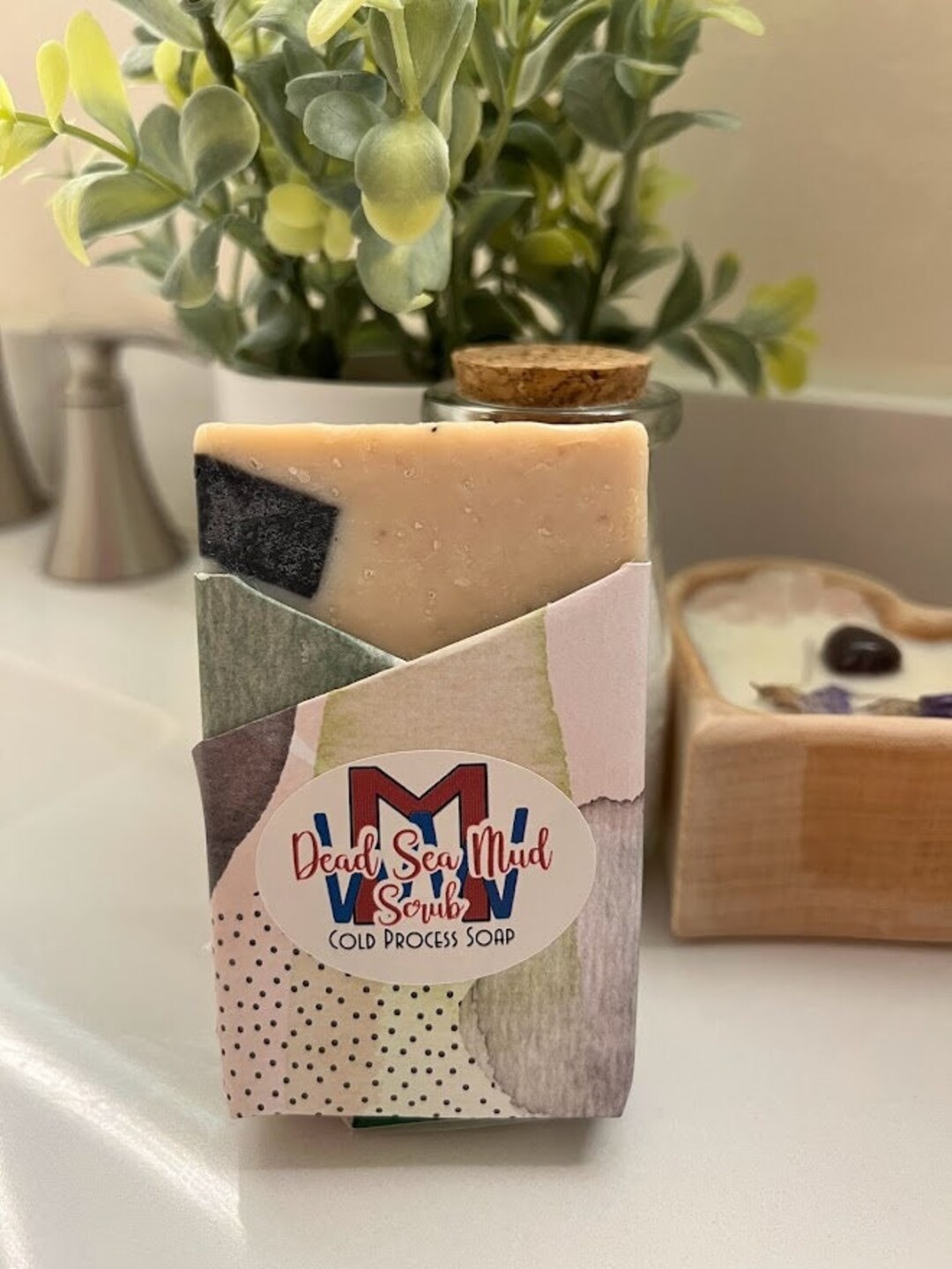 Dead Sea Mud Scrub Cold Process Handcrafted Soap Etsy