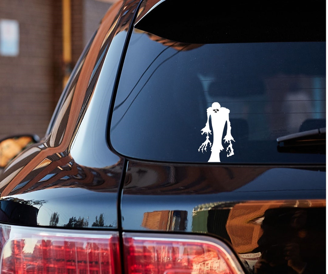 Halloween Decal Vinyl Decal Zombie Car Decals Window Etsy