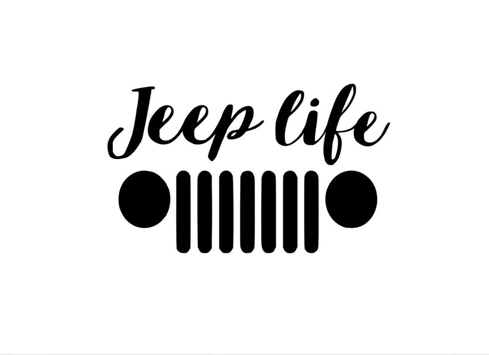 Jeep Decal Jeep Life Vinyl Decal Decal for Car Window Etsy