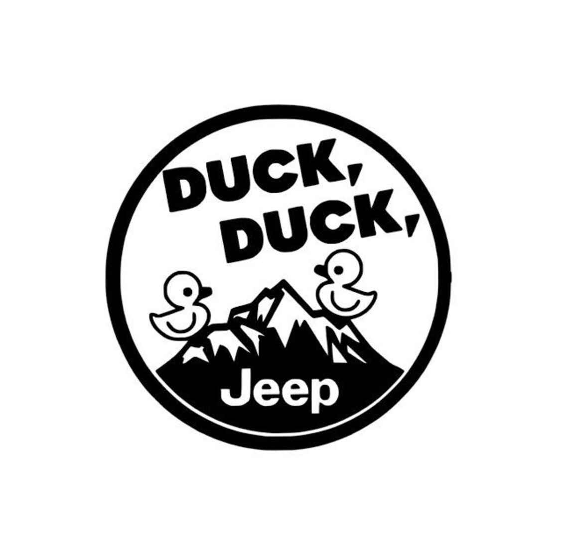 Autocollant duck duck jeep vinyle de voiture Etsy