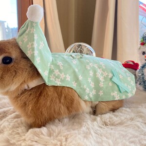 Bunny Green Flower Harness for Rabbit and Small Pet image 3