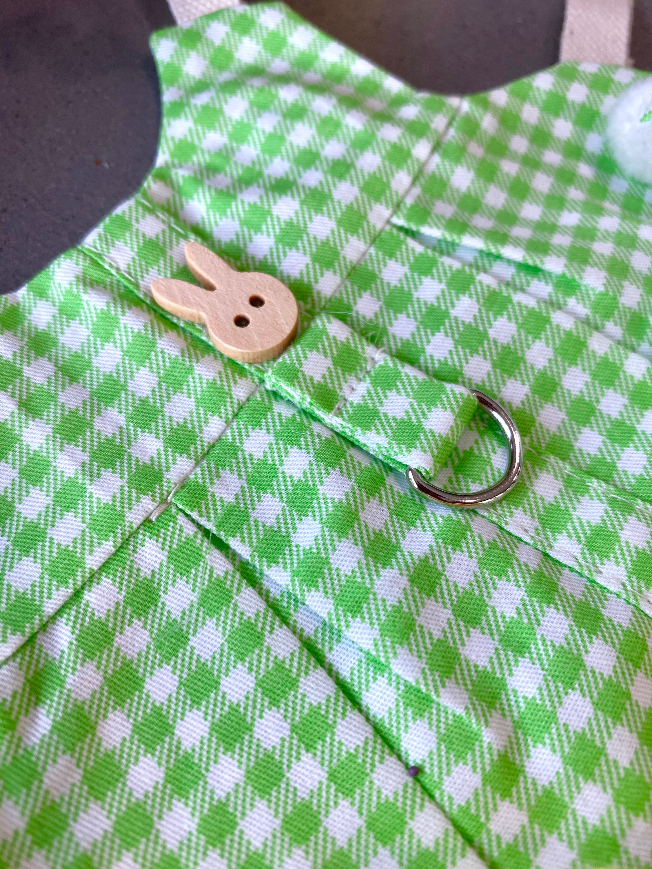 Bunny Green Dress Harness Leash Hat for Rabbit Small Pet Etsy