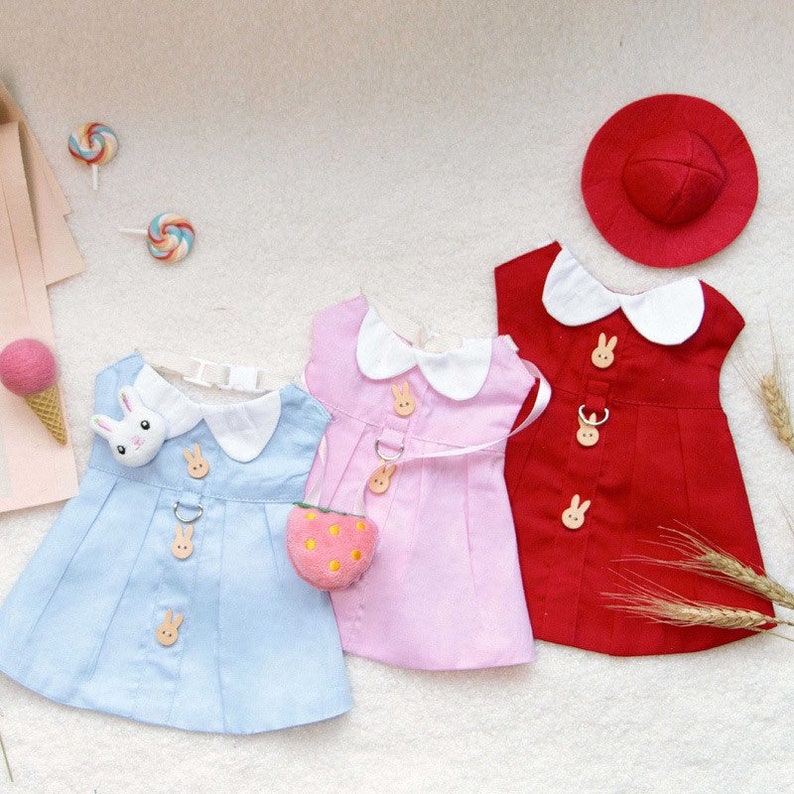 Bunny Dress Harness for Rabbit Small Pet Rabbit Clothes Rabbit Etsy