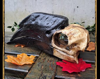 Skull Hornbill Foam Prop for LARP, Cosplay & Film | DIY Customizable