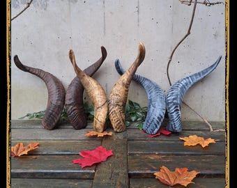 Horns Goat Foam Prop for LARP, Cosplay & Film | DIY Customizable