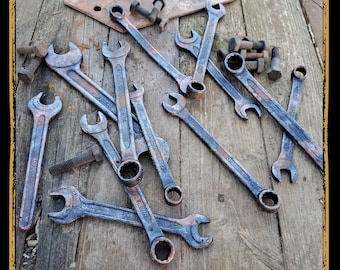 Post-Apocalyptic Wrench Foam Prop for LARP, Cosplay & Film | Rust and Ash Series