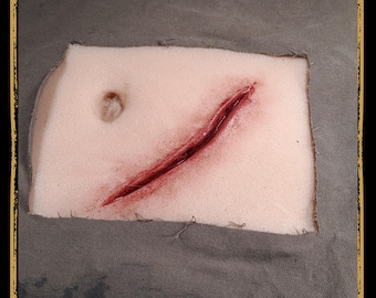 Fake Wound Silicone Prop for LARP, Cosplay & Film | DIY Customizable