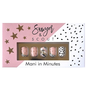 24 pcs Born to Shine Press On Nails | Short Square Press On Nails| Short Nail| Nail Press On Short| Glue On Nails| Fake Nail