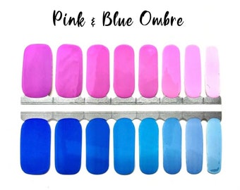 Blue Pink Ombre Etsy