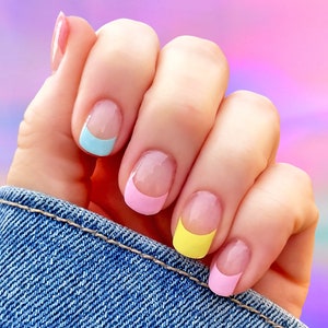 Pastel Tip Off Nail Wraps 100% Nail Polish Stickers Nail Strips