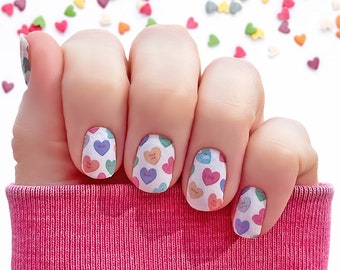 Be My Valentine Nail Wraps 100% Nail Polish Stickers Nail Strips