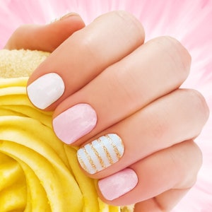 Pink Ladies Nail Wraps 100% Nail Polish Stickers