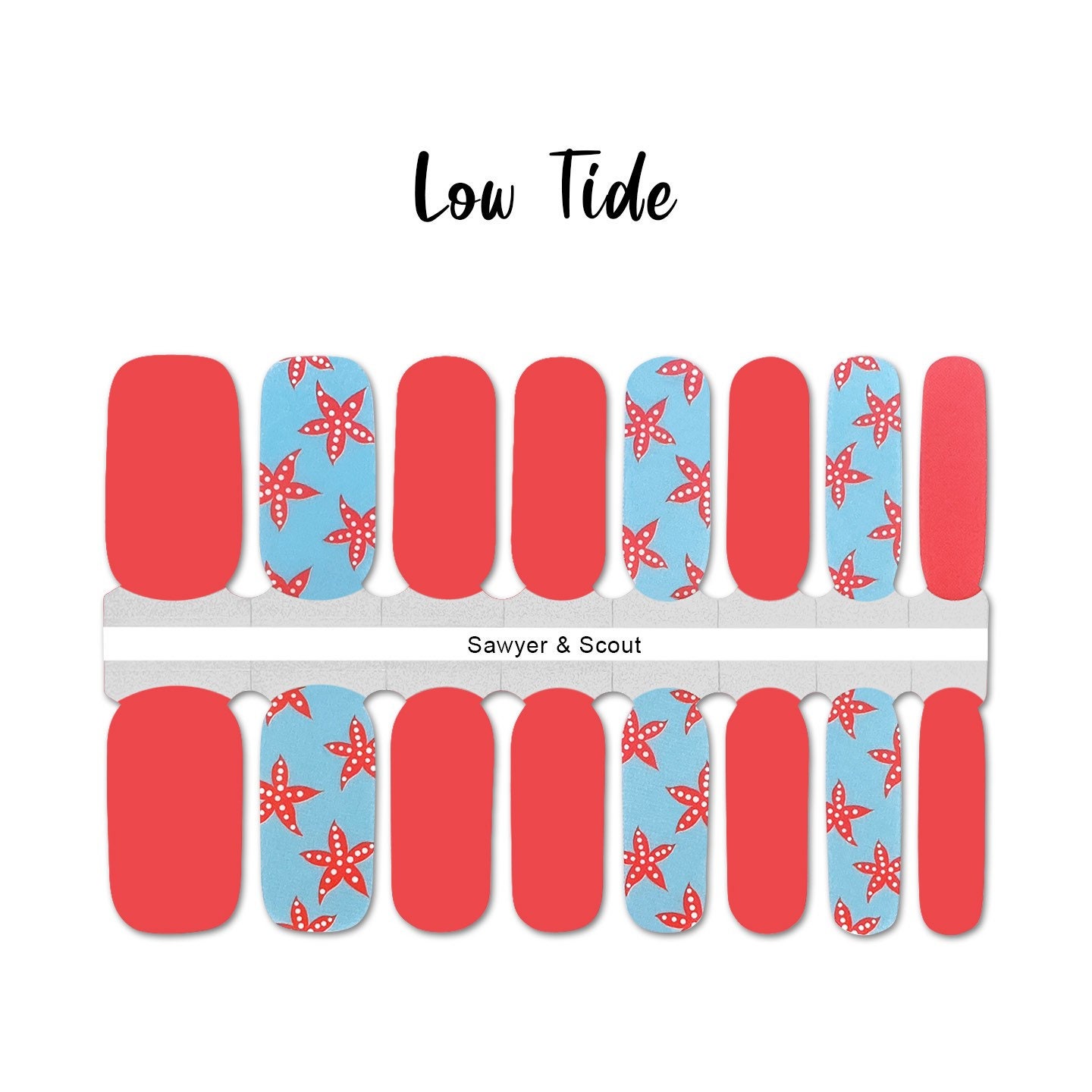 Low Tide Nail Wraps 100% Nail Polish Stickers Nail Strips