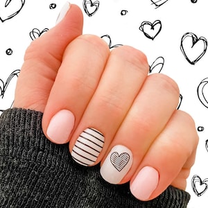 A Lot Like Love Nail Wraps 100% Nail Polish Stickers Nail Strips