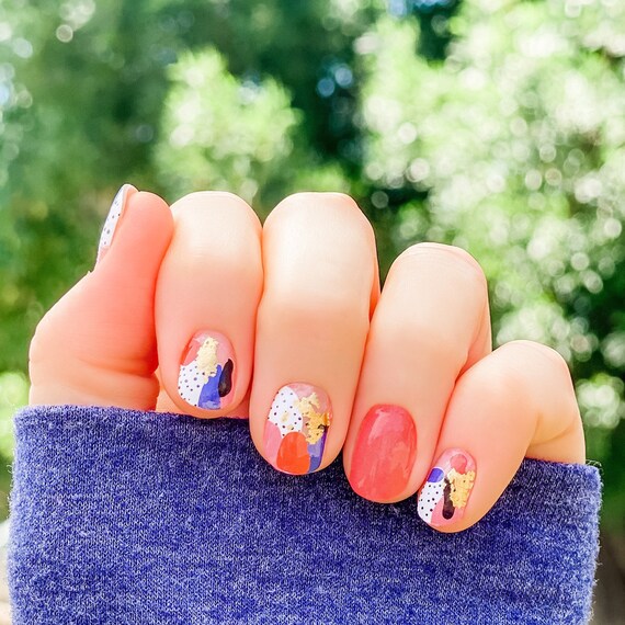 Hide Go Chic Nail Wraps 100 Nail Polish Stickers Nail Etsy