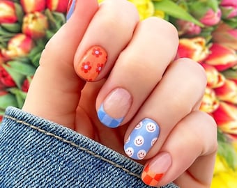 Happy Hour Nail Wraps 100% Nail Polish Stickers Nail Strips