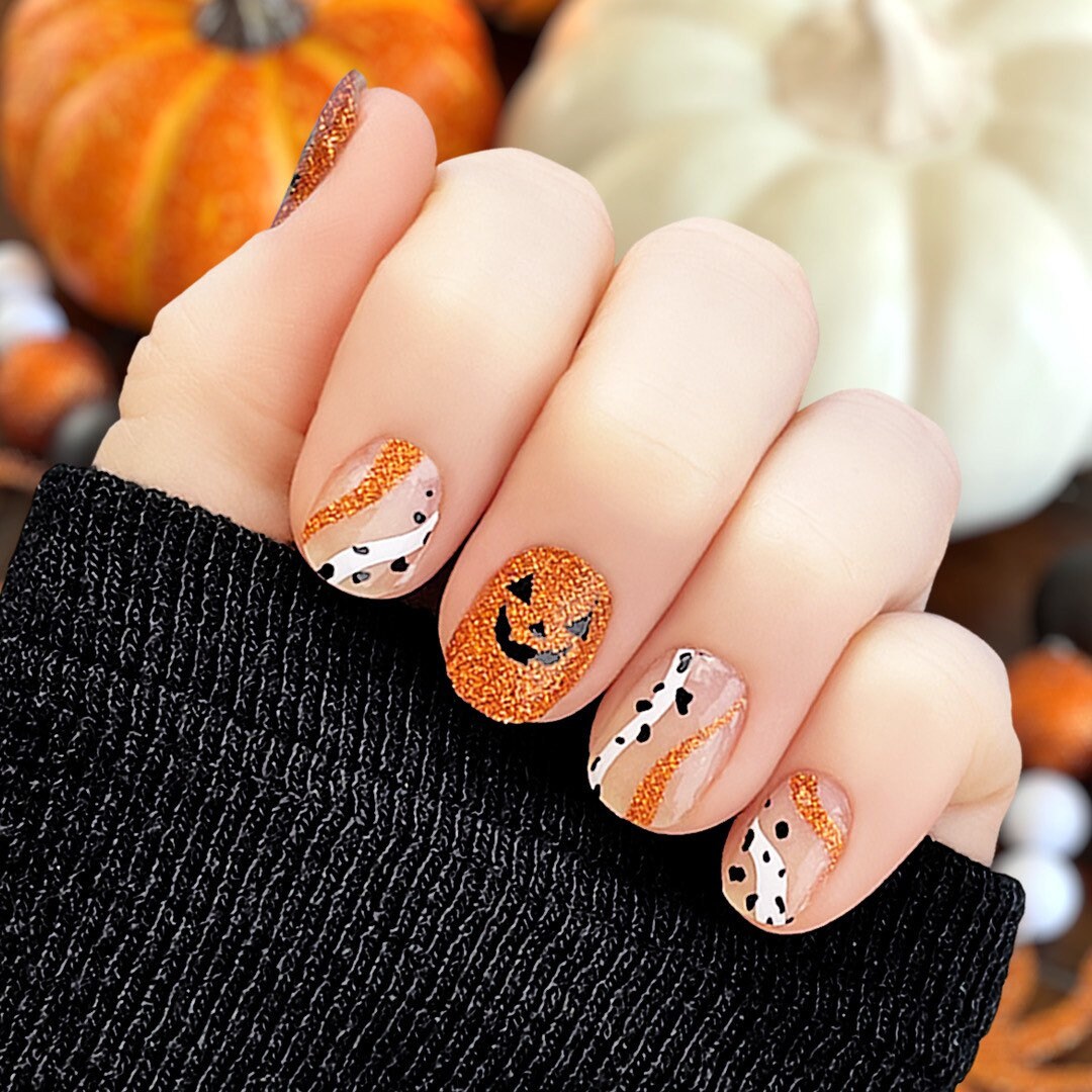 Hey There Pumpkin Nail Wraps 100% Nail Polish Stickers Nail - Etsy