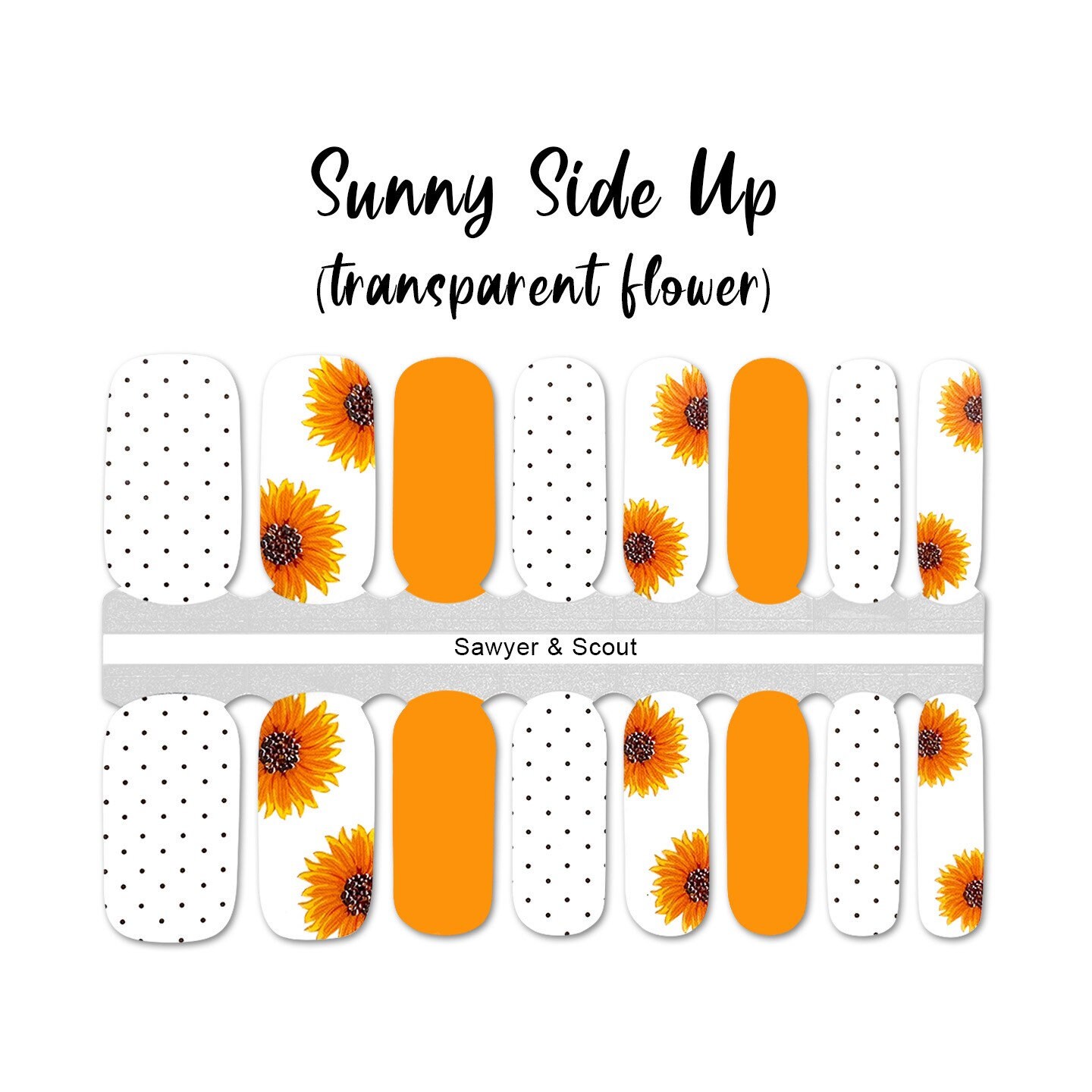 Sunny Side up Nail Wraps 100% Nail Polish Stickers Nail Strips - Etsy