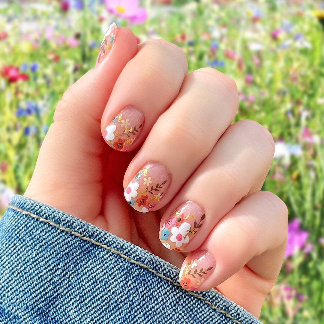 Hey There Delilah Nail Wraps 100 Nail Polish Stickers Nail Strips Etsy