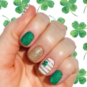 Kiss Me, I’m Irish Nail Wraps 100% Nail Polish Stickers Nail Strips