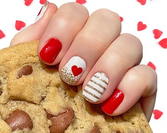 Love At First Sight Nail Wraps 100% Nail Polish Stickers Nail Strips