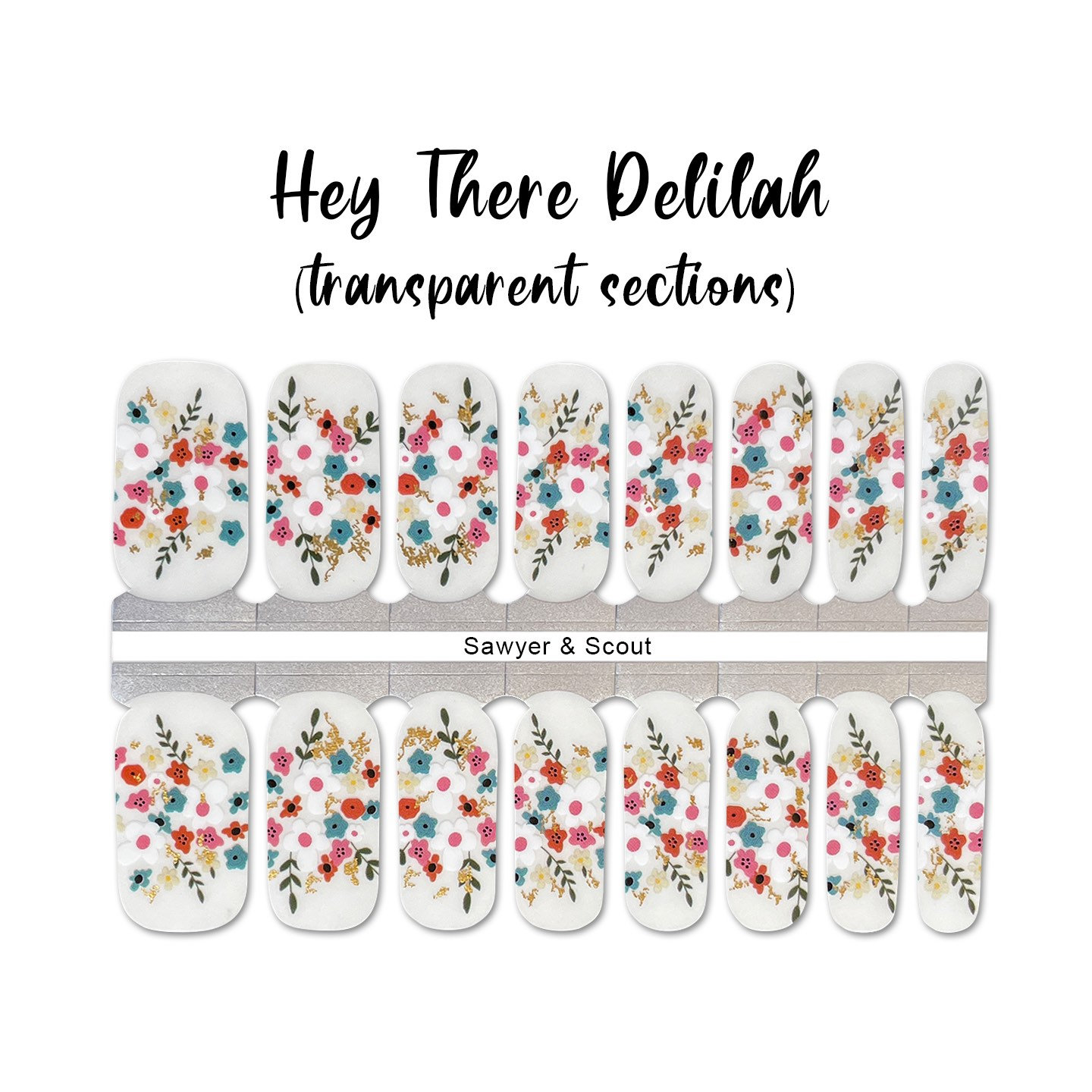Hey There Delilah Nail Wraps 100 Nail Polish Stickers Nail Etsy