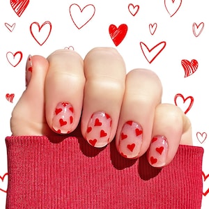 Heart To Heart Nail Wraps 100% Nail Polish Stickers Nail Strips