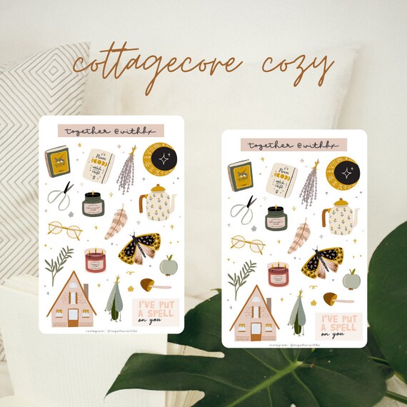 Cottage Vibes Sticker Sheet Paper Paper & Party Supplies etna.com.pe