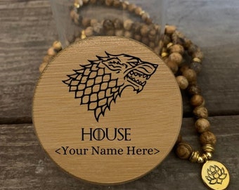Custom Engraved Stash Jar HOUSE YOUR NAME \ Laser Engraved - Bamboo Top Airtight Silicone Seal  Great Birthday Gift!!