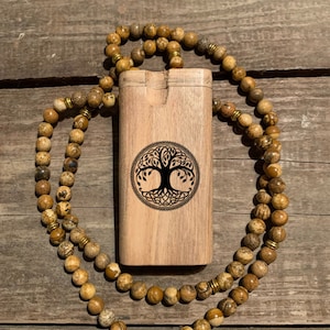 Tree of Life Predesigned Engraved 4-inch Wood Dugout Comes with Choice of Bat// Custom Orders Available