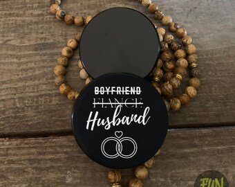 Custom Engraved Groom Wedding Grinder Design on 5 Part Black Aluminum  Magnetic Top Pollen Screen Great Gift