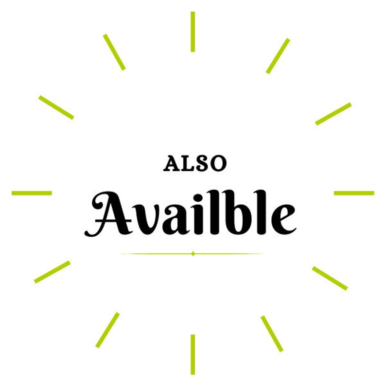 Puede incluir: Un gr&aacute;fico con el texto "ALSO Available" en negrita negra con una l&iacute;nea decorativa debajo. El texto est&aacute; rodeado por un c&iacute;rculo de l&iacute;neas verdes.